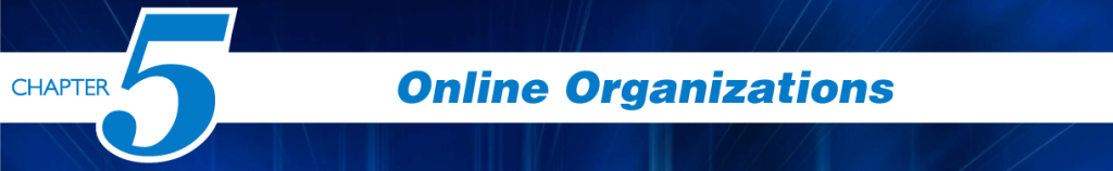 Chapter 5 - Online Organizations